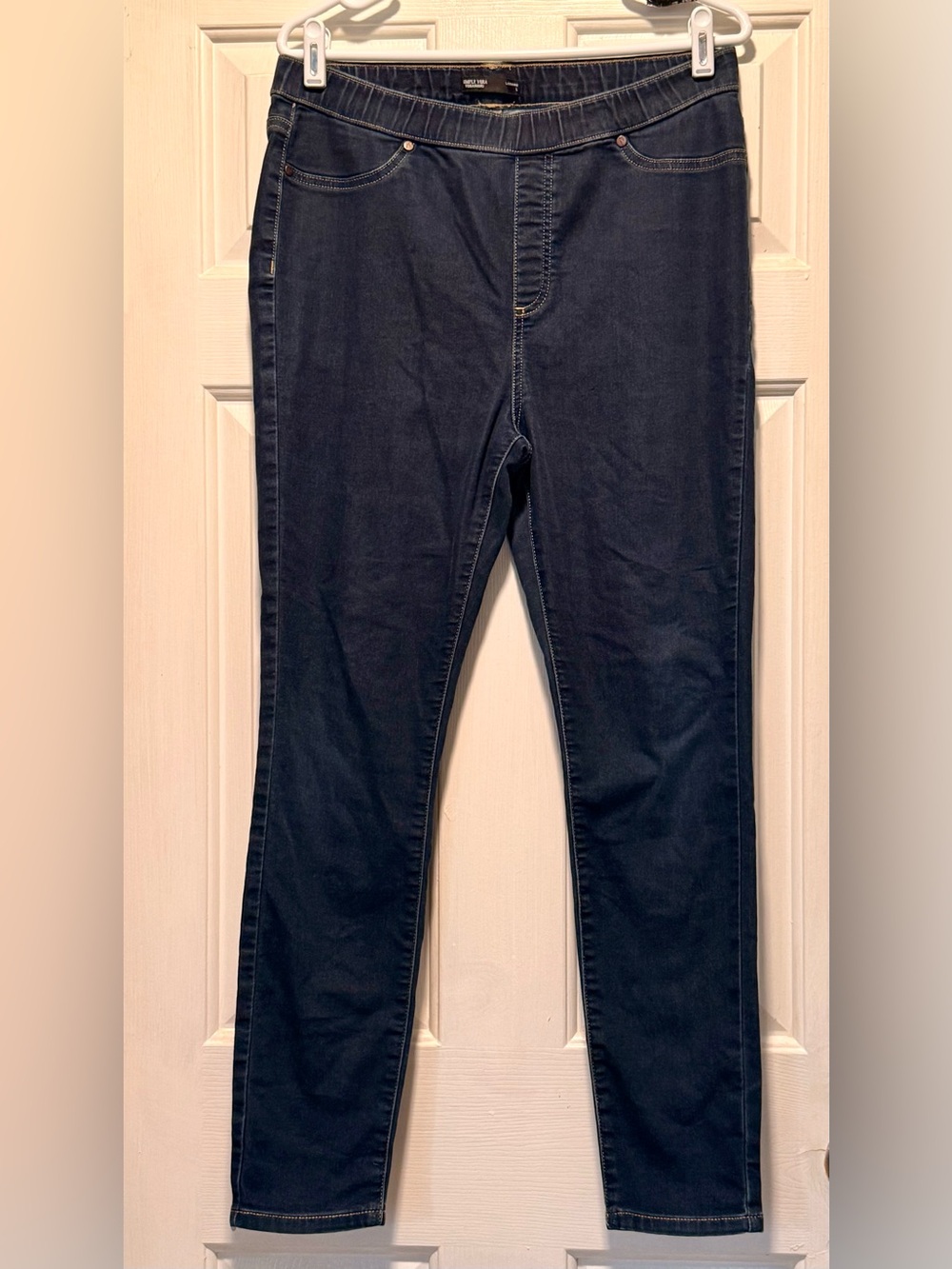 Vera Wang Navy Stretch Skinny Leggings